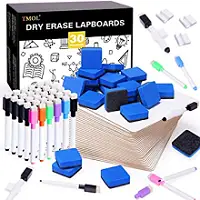 30-Piece Dry Erase Lap Boards for Classroom