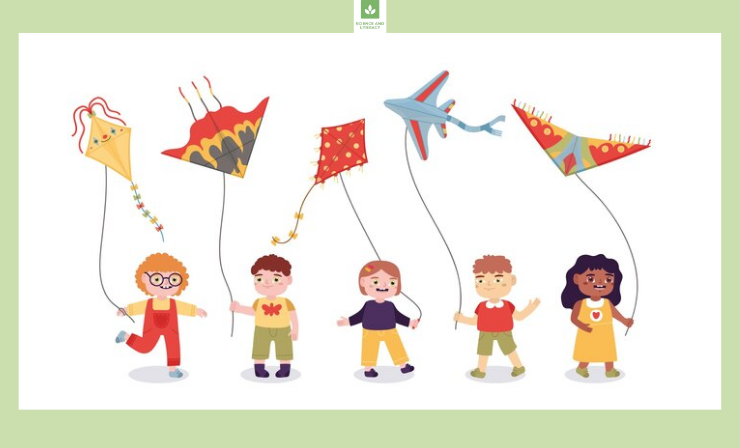 You can provide materials to make a kite