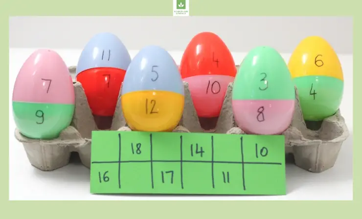 Students will search for Easter eggs and must record their solution for each problem