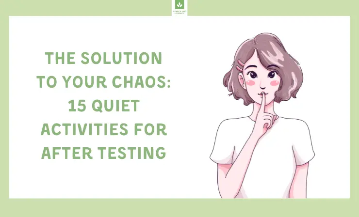 quiet testing clipart