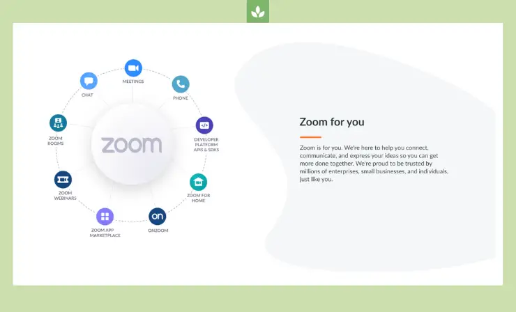 Zoom is easy to use