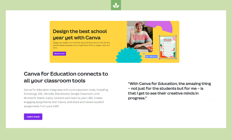 Canva is one of the best choices when you're looking for software for teachers to make worksheets