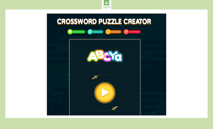 The ABCYa crossword puzzle creator will help you infuse some joy into learning