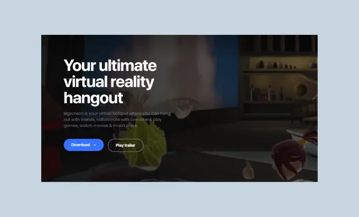 BigScreen is a virtual reality app