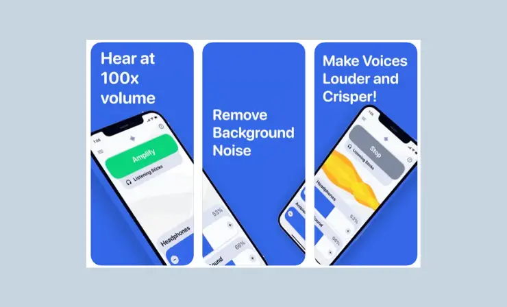 Sound Amplifier is an app for iPhone and Android