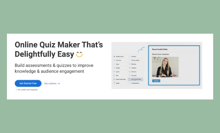 ProProfs Quiz Maker is a teacher tool that makes it easy to create quizzes and tests