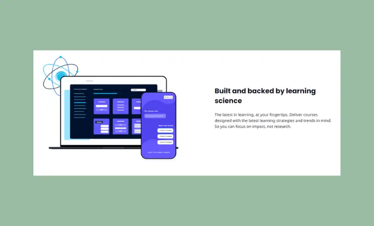 It is user-friendly, customizable, and provides powerful analytics to track learner progress.