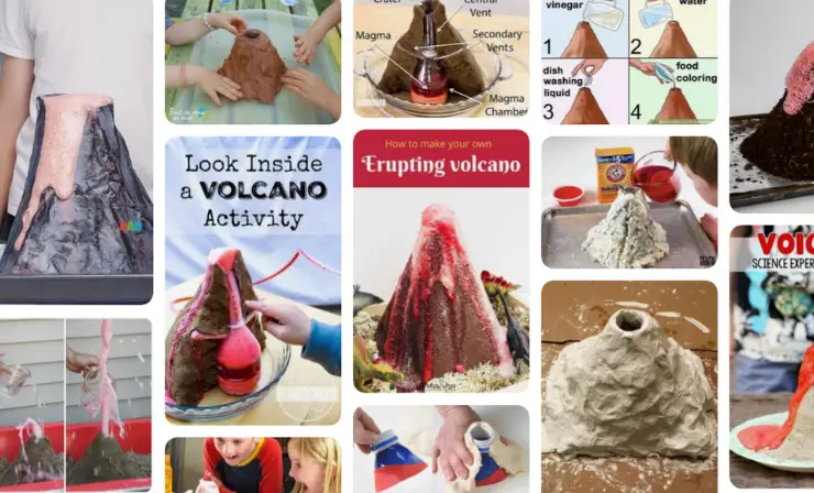 Making a Homemade Volcano