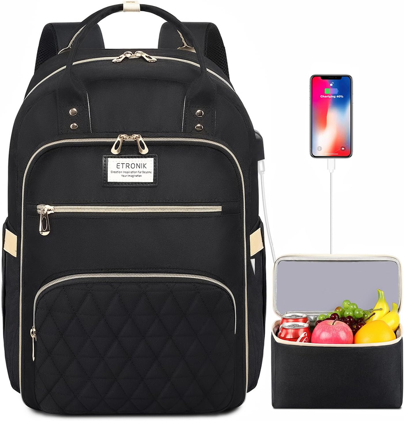 Best Double-Duty Backpack for Teachers: Etronik Lunch Backpack