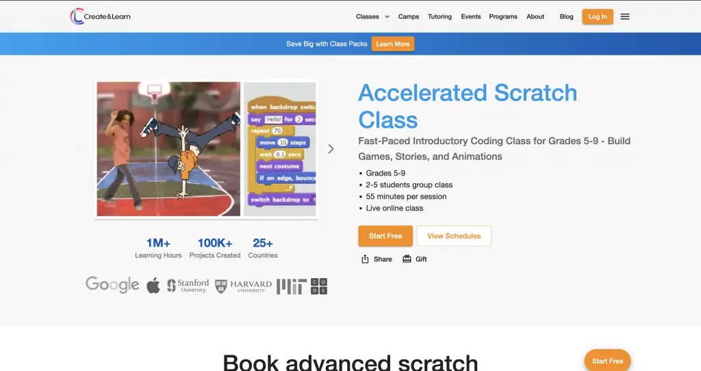 Accelerated Scratch Class