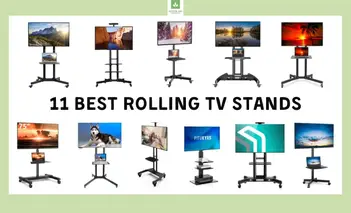 Dual Screen Cart for 32 to 65 TVs – VIVO - desk solutions