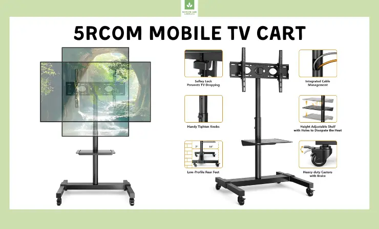 5Rcom Mobile TV Cart