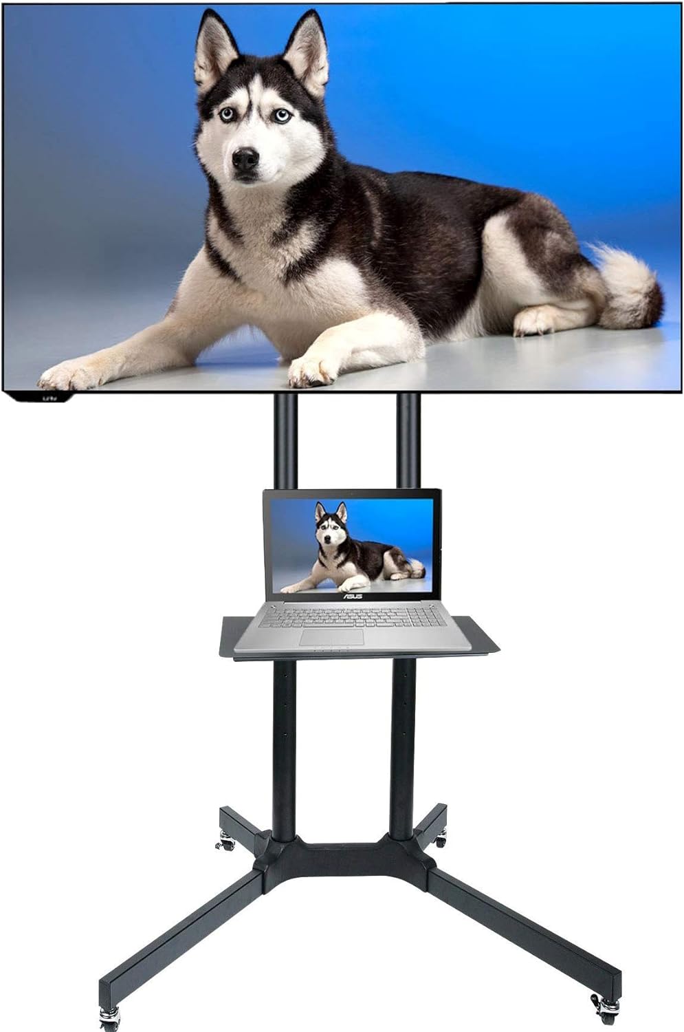 Husky Mount Rolling TV Cart