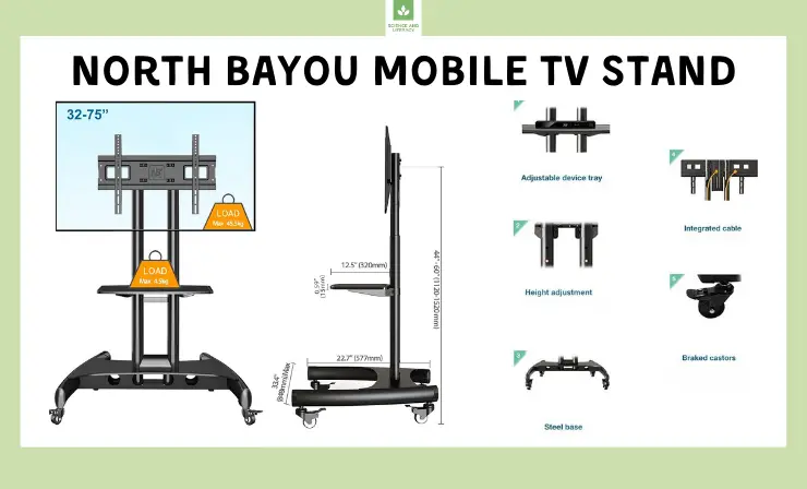 North Bayou Mobile TV Stand