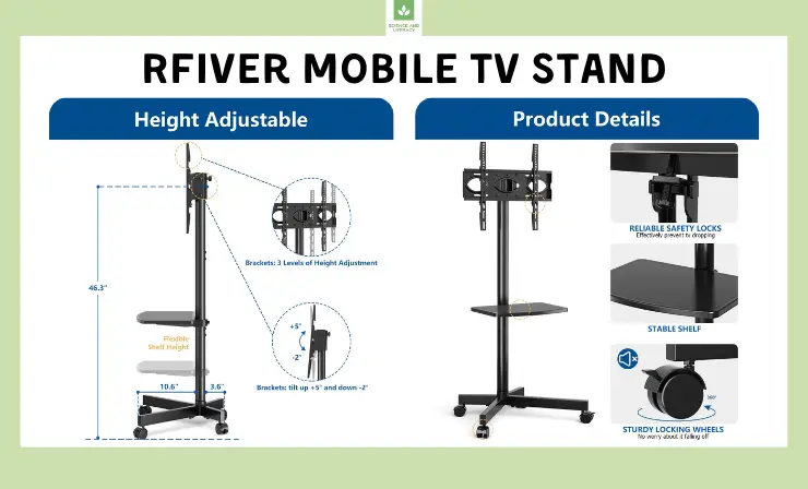 Rfiver Mobile TV Stand