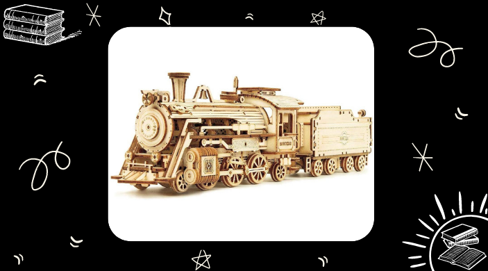ROKR 3D Wooden Train Model