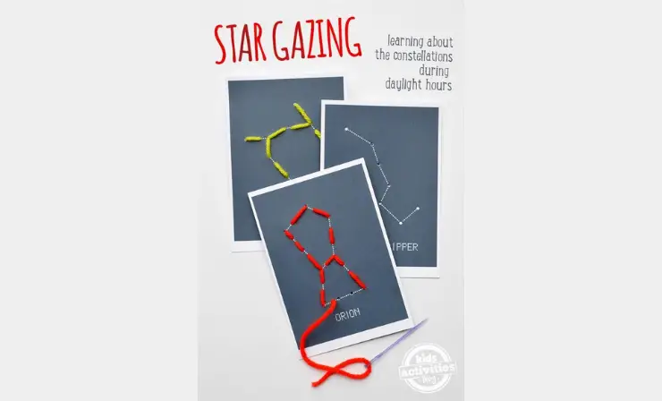 Go Star-Gazing with Constellation Sewing Cards